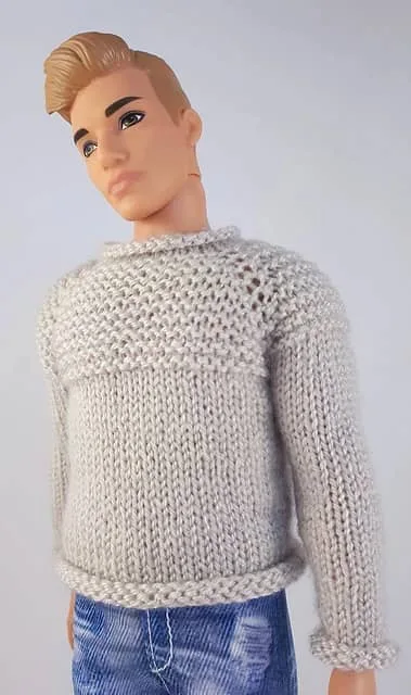 Rolled Hem Pullover for Ken by Faun Party