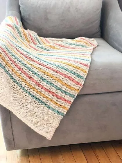 Summer Throwback Baby Blanket by Margaret Stauffacher