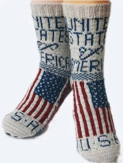 Flag Socks: USA by Christina Rowell