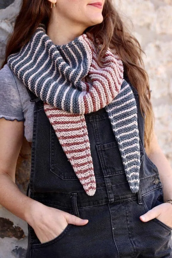 Brewster Striped Kerchief by Lion Brand Studio