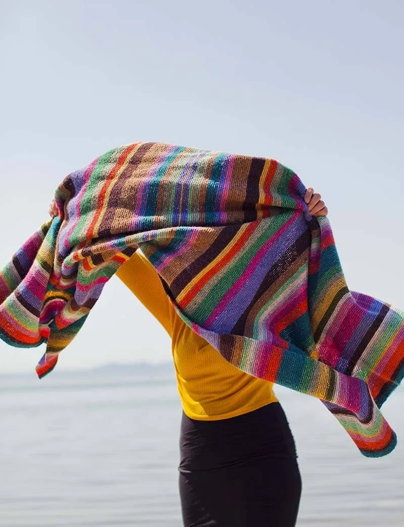 Garter Stripe Shawl by Kaffe Fassett