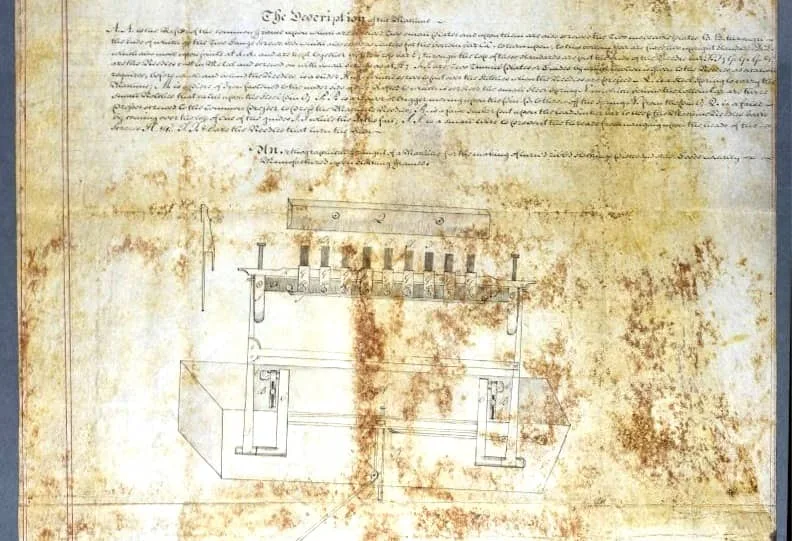 Patent for Jedediah Strutt's Derby Rib Machine