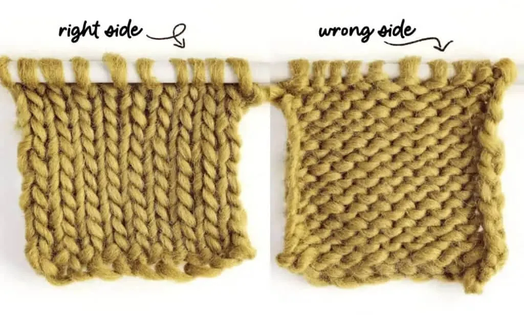 Example of Stockinette fabric