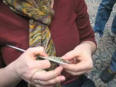 Stephanie Pearl-McPhee demonstrates lever knitting
