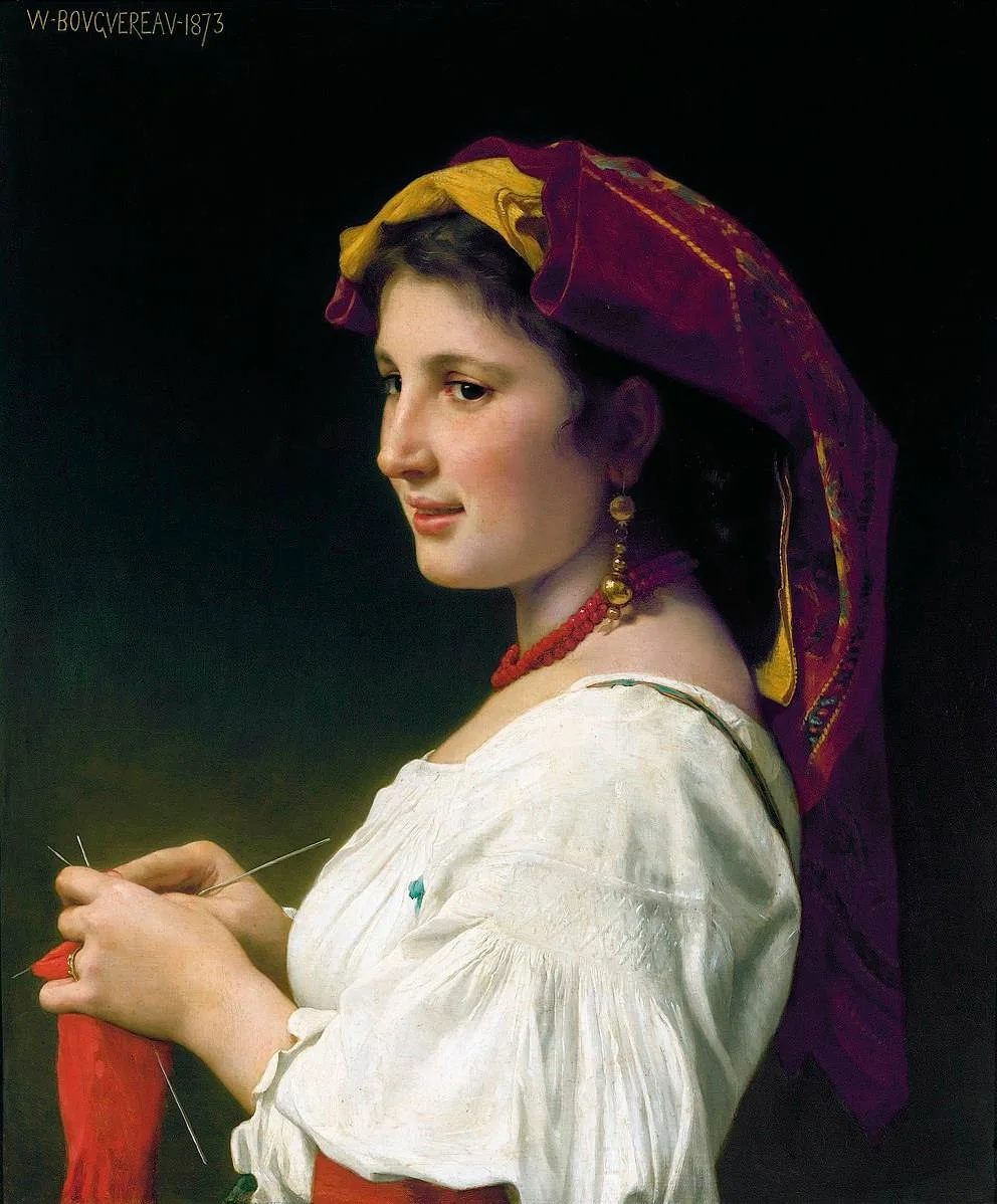 Tricoteuse by William-Adolphe Bouguereau (1873)