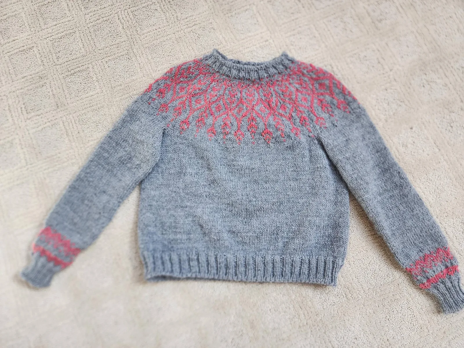 One of the gorgeous sweaters made during our last Sweater Camp session